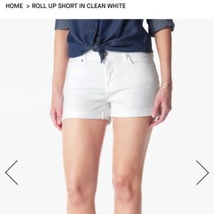 7 for all Mankind white jean shorts size 27